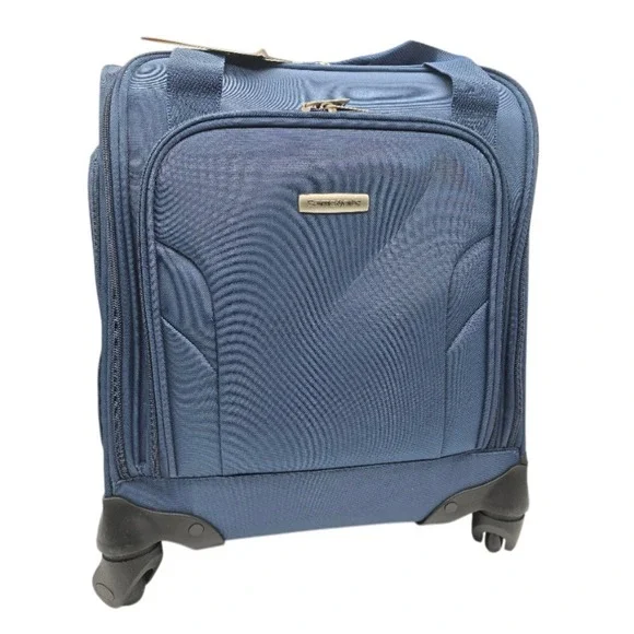 Samsonite Underseat Carry-On Spinner Luggage USB Port Blue One Size Travel